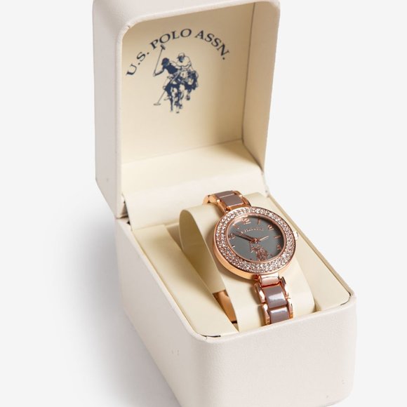U.S Polo ASSN. LADIES BRACELET WATCH WITH CRYSTAL